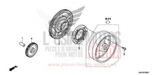EMBRAYAGE DE DEMARRAGE VFR1200XC de 2012